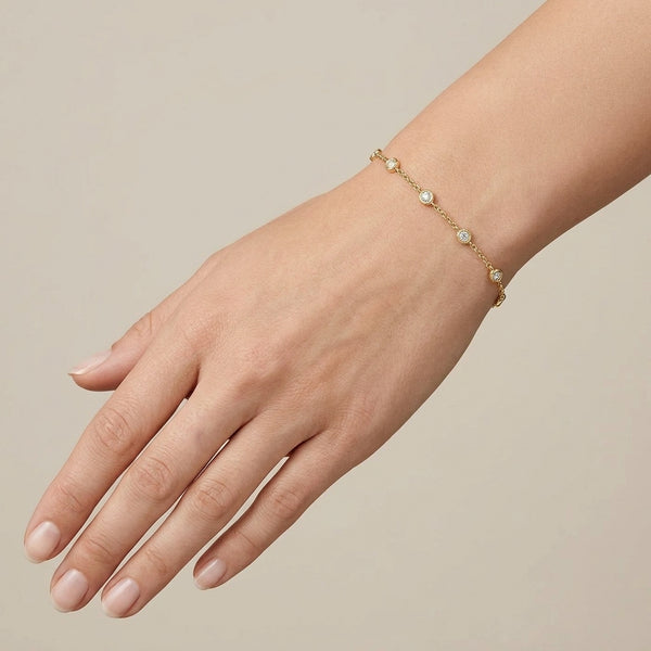 River Bracelet & Station-set Stones