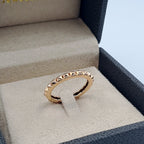 Bague Anneau Clouté Or Rose – or 18 carats | Tariki