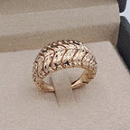 Bague Anneau Large Tressé Or Rose – or 18 carats | Tariki