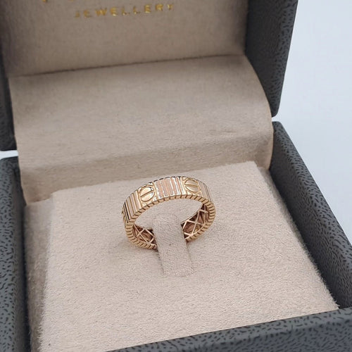 Bague Anneau Large Vis Or Rose – or 18 carats | Tariki