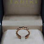 Bague Anneau Or Rose - Maille Tressée – or 18 carats | Tariki