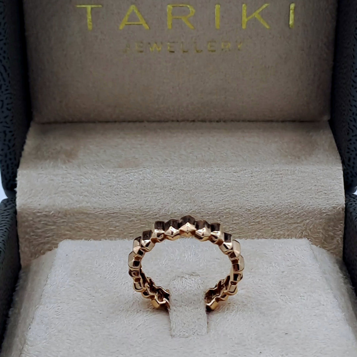 Bague Anneau Or Rose - Maille Tressée – or 18 carats | Tariki