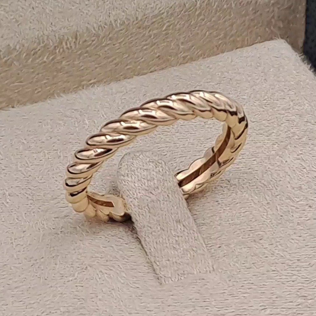 Bague Anneau Torsadé Or Rose – or 18 carats | Tariki