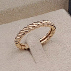 Bague Anneau Torsadé Or Rose – or 18 carats | Tariki
