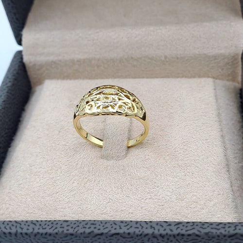 Bague Beldi Ajourée Or Jaune – or 18 carats | Tariki
