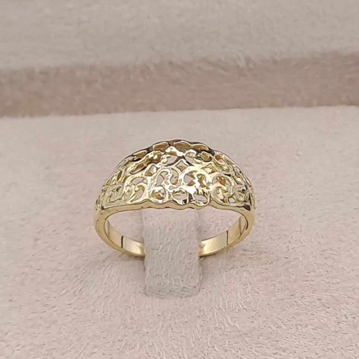 Bague Dôme Beldi Ajourée Or Jaune – or 18 carats | Tariki