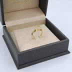 Bague Fine Fleur Or Jaune - Sertie de Pierres – or 18 carats | Tariki