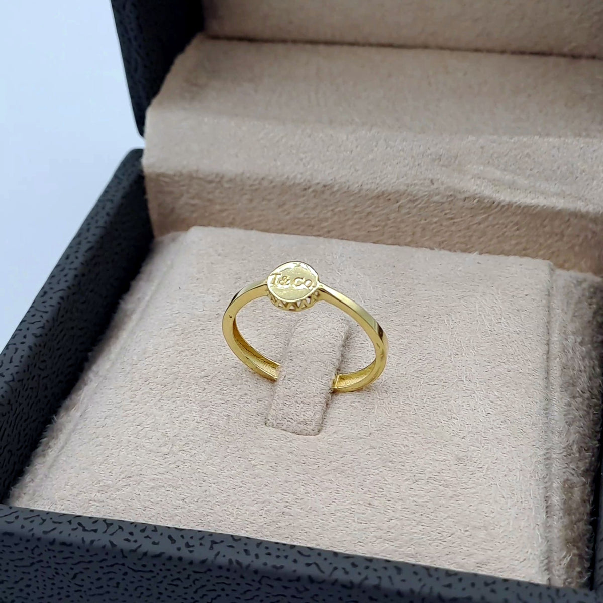 Bague Fine Or Jaune - Motif Rond – or 18 carats | Tariki
