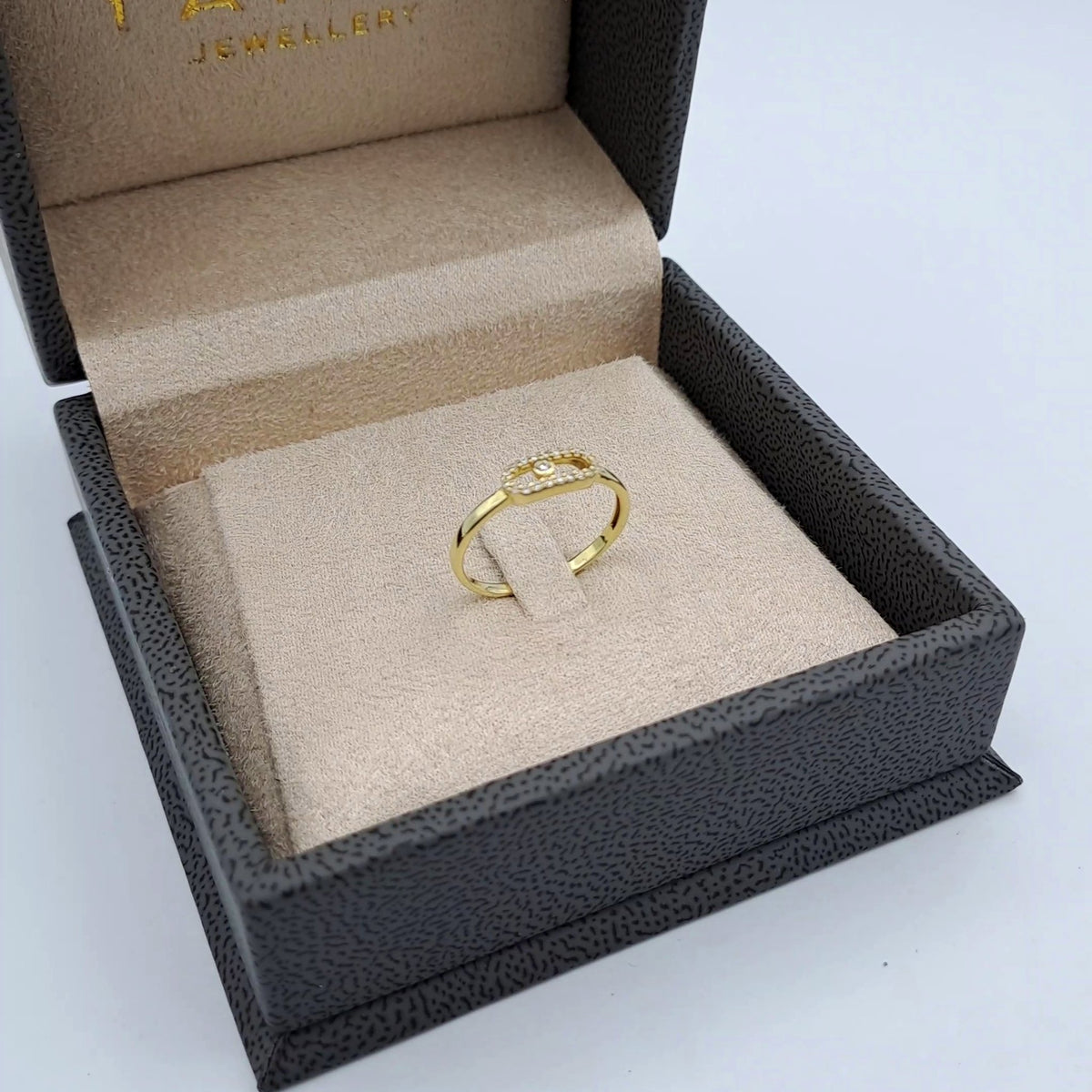Bague Fine Or Jaune - Sertie de Pierres – or 18 carats | Tariki