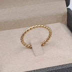 Bague Fine Torsadée Or Rose – or 18 carats | Tariki
