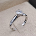 Bague Solitaire Classique Or Blanc – or 18 carats | Tariki