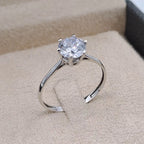 Bague Solitaire Classique Or Blanc – or 18 carats | Tariki