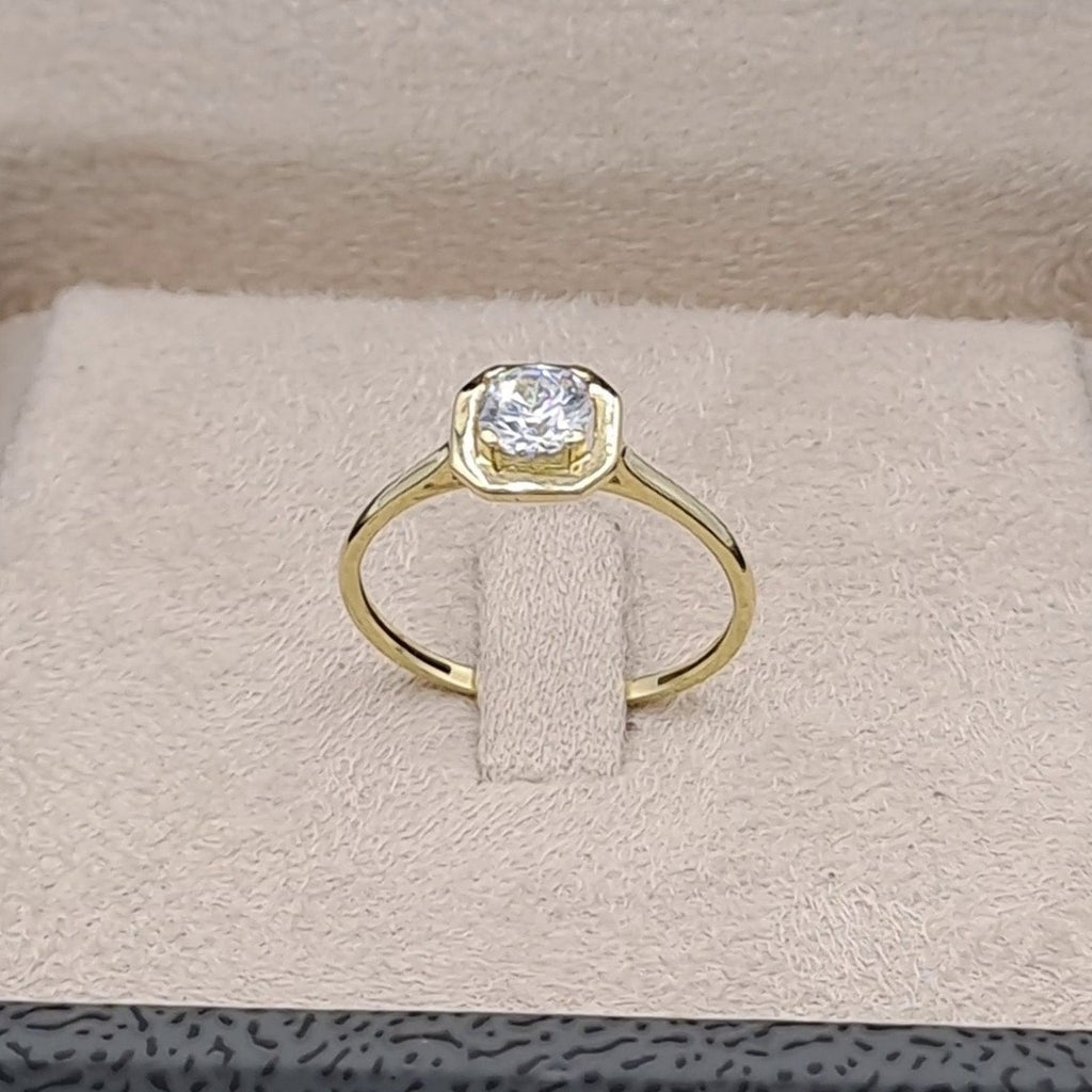 Bague Solitaire Fine Or Jaune – or 18 carats | Tariki