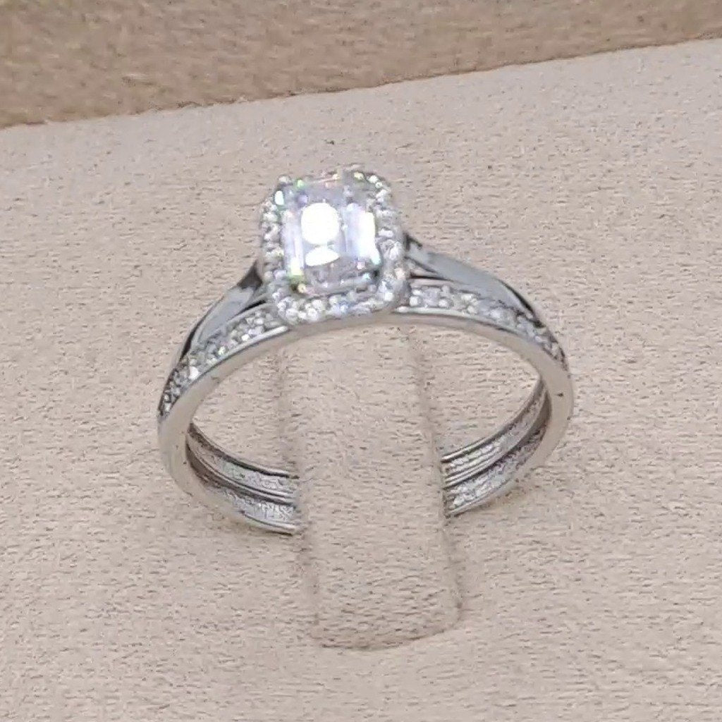 Bague Solitaire Or Blanc – or 18 carats | Tariki