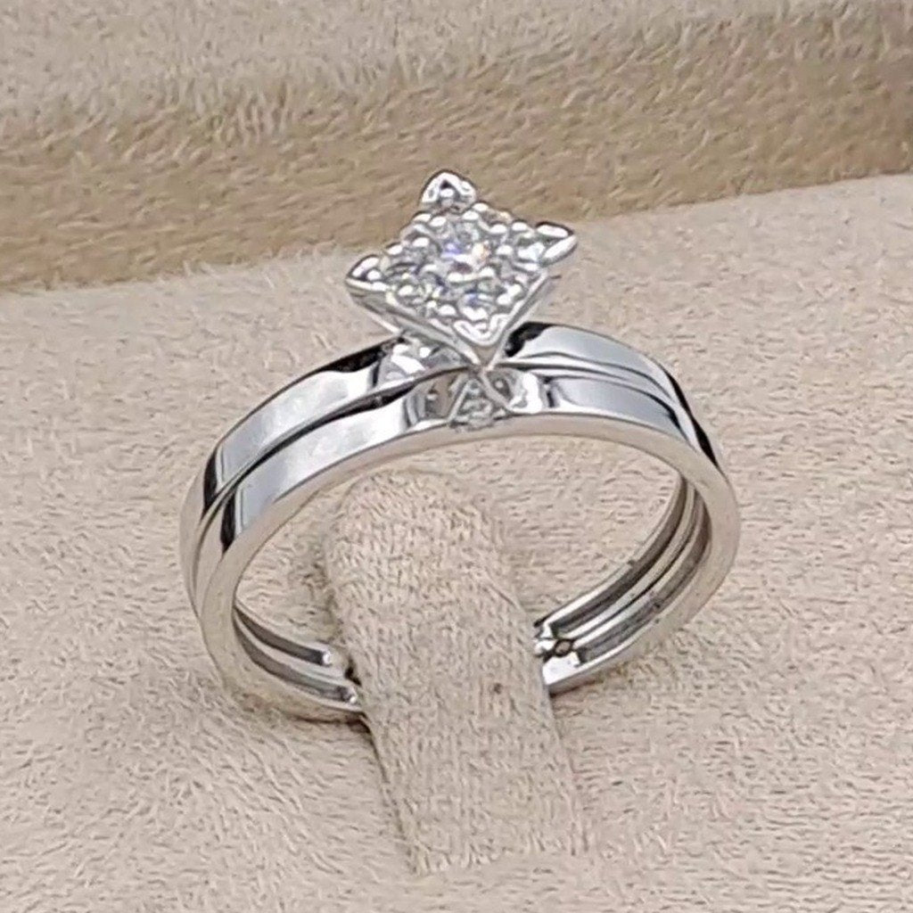 Bague Solitaire Or Blanc - Anneau Serti – or 18 carats | Tariki
