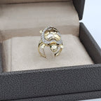 Bague Tortue Or Jaune - Sertie de Pierres – or 18 carats | Tariki