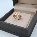Bague Trois Anneaux Ciselés Or Rose – or 18 carats | Tariki