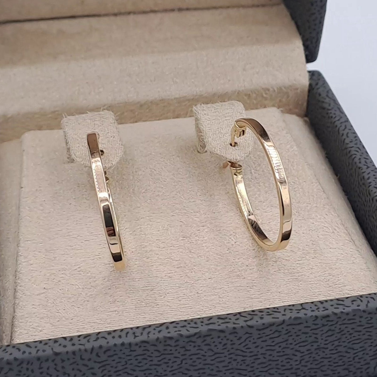 Boucles d'Oreilles Créoles Fines Or Rose – or 18 carats | Tariki