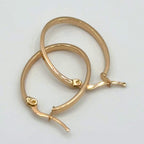 Boucles d'Oreilles Créoles Fines Or Rose – or 18 carats | Tariki