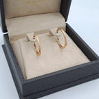 Boucles d'Oreilles Créoles Fines Or Rose – or 18 carats | Tariki