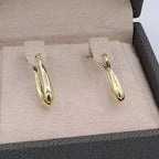 Boucles d'Oreilles Créoles Ovales Bombées Or Jaune – or 18 carats | Tariki