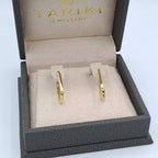 Boucles d'Oreilles Créoles Ovales Or Jaune – or 18 carats | Tariki