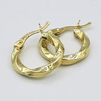 Boucles d'Oreilles Créoles Torsadées Or Jaune – or 18 carats | Tariki