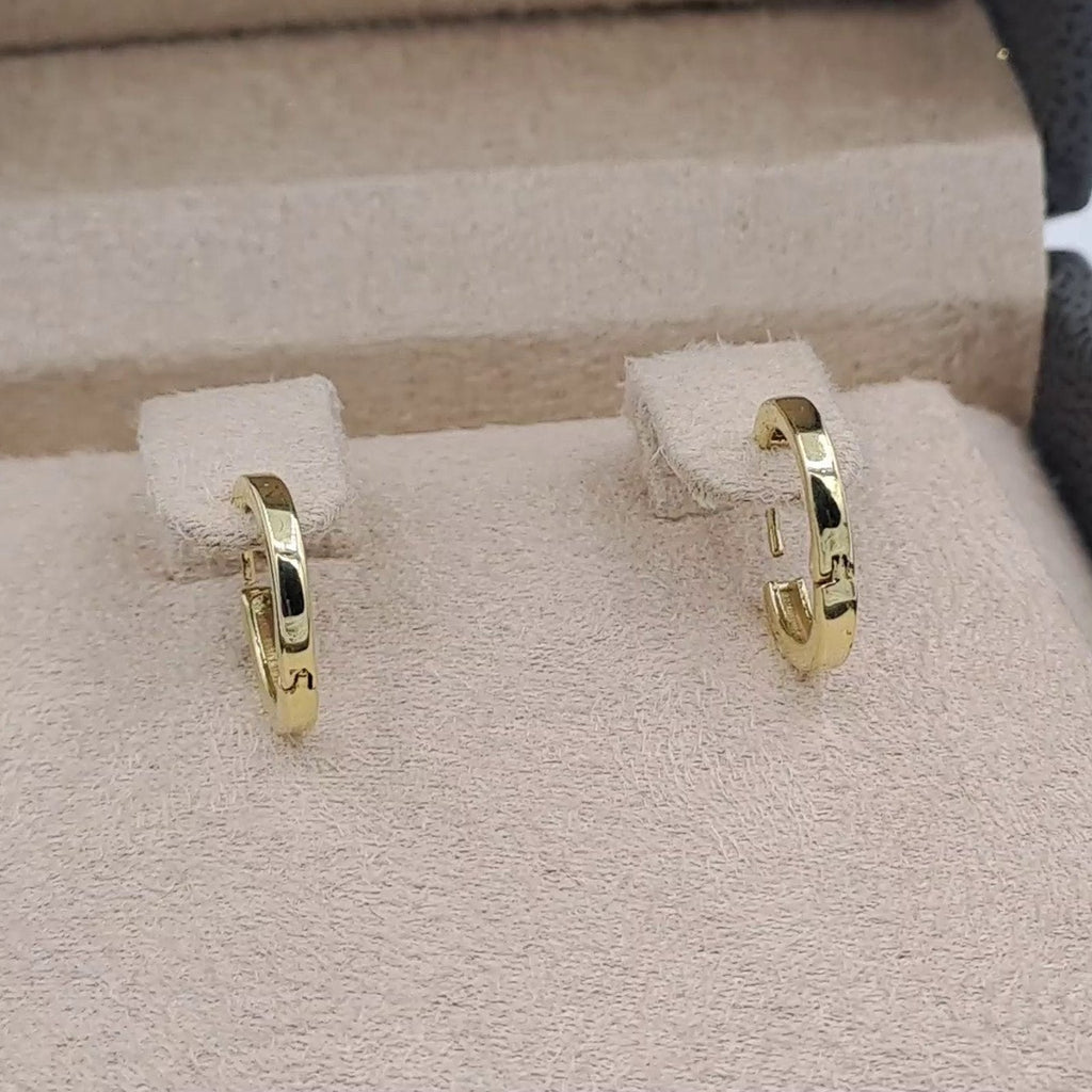 Boucles d'Oreilles Mini Créoles Bébé Or Jaune – or 18 carats | Tariki