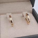 Boucles d'Oreilles Mini Créoles Ciselées Or Rose – or 18 carats | Tariki