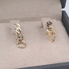 Boucles d'Oreilles Mini Créoles Maille Cubaine Or Rose – or 18 carats | Tariki