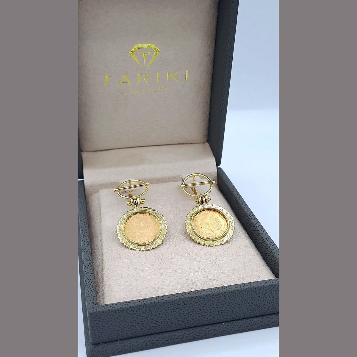 Boucles d'Oreilles Pendantes Louis Or Jaune – or 18 carats | Tariki