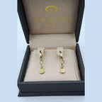 Boucles d'Oreilles Pendantes Or Jaune - Médailles Rondes – or 18 carats | Tariki