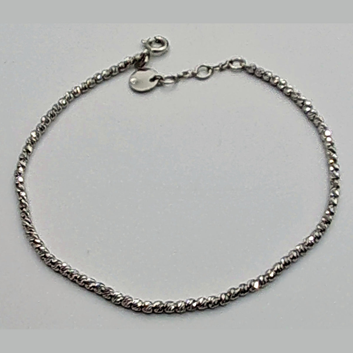 Bracelet Boules Facettées Or Blanc – or 18 carats | Tariki