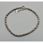 Bracelet Boules Facettées Or Blanc – or 18 carats | Tariki