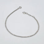 Bracelet Boules Facettées Or Blanc – or 18 carats | Tariki