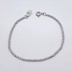 Bracelet Boules Facettées Or Blanc – or 18 carats | Tariki