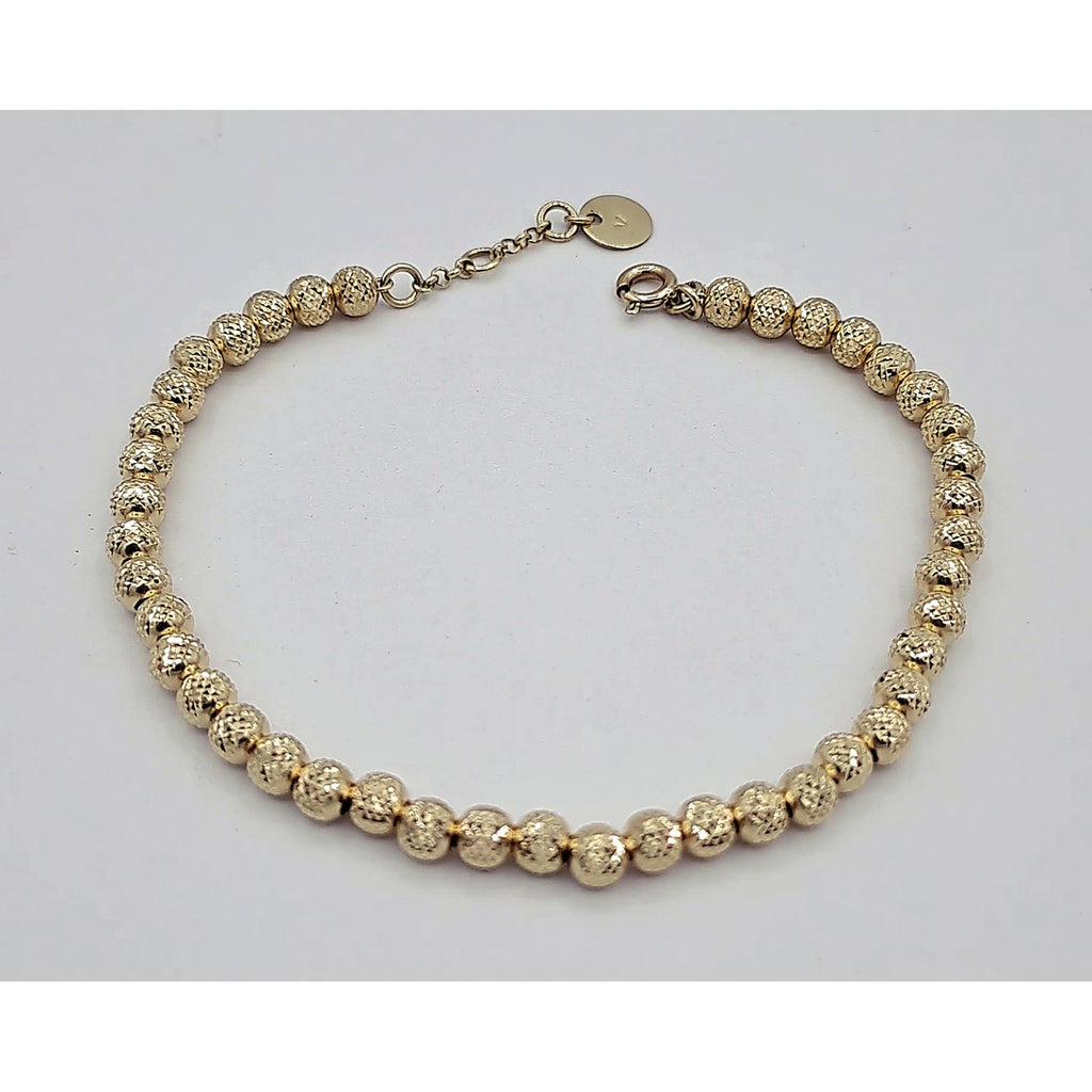 Bracelet Boules Facettées Or Jaune – or 18 carats | Tariki