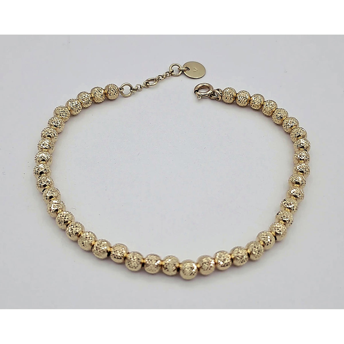 Bracelet Boules Facettées Or Jaune – or 18 carats | Tariki