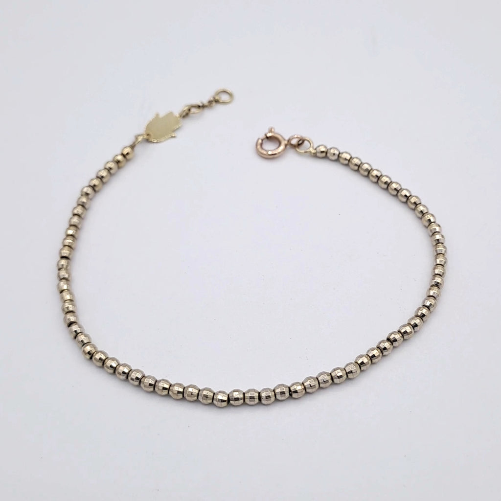 Bracelet Boules Facettées Or Jaune – or 18 carats | Tariki