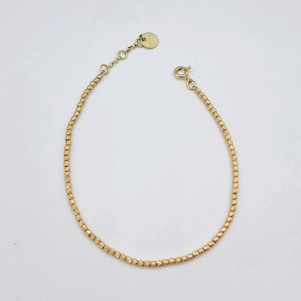 Bracelet Boules Facettées Or Rose – or 18 carats | Tariki