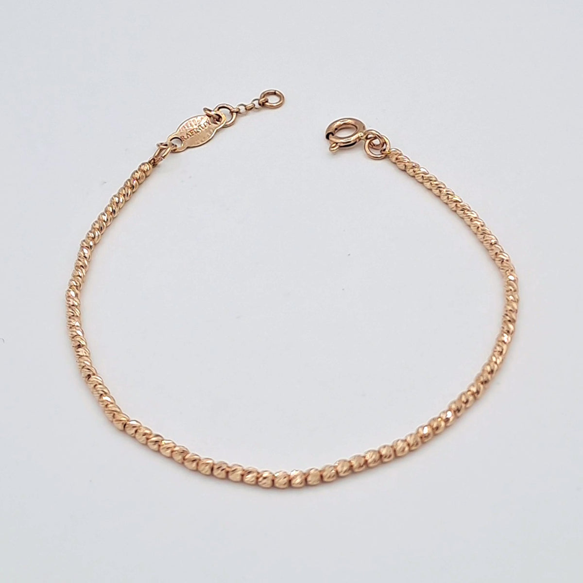 Bracelet Boules Facettées Or Rose – or 18 carats | Tariki