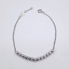 Bracelet Chaîne Or Blanc - Boules Facettées – or 18 carats | Tariki