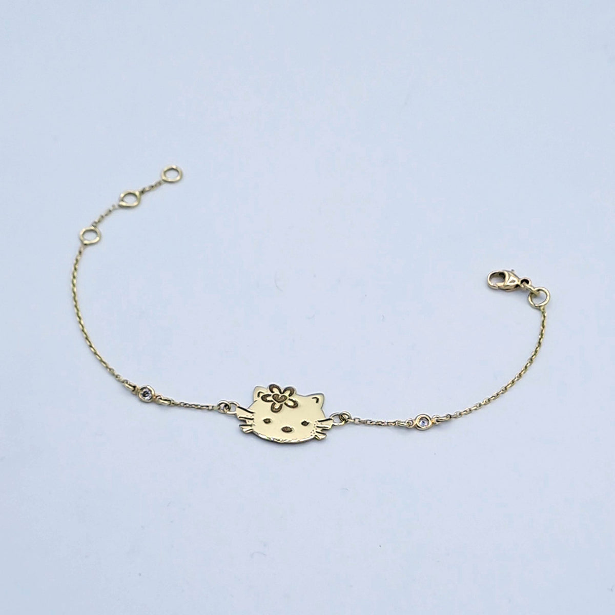 Bracelet Chaîne Or Jaune - Motif Chaton Kitty – or 18 carats | Tariki