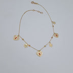 Bracelet de Cheville Or Jaune - Pampilles Cœurs et Trèfles – or 18 carats | Tariki
