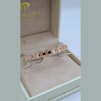 Bracelet Jonc Ajouré Or Rose - Motif Losanges – or 18 carats | Tariki