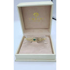 Bracelet Jonc Beldi Ajouré Or Jaune - Losange Serti d'une Pierre Verte – or 18 carats | Tariki