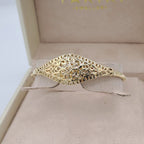 Bracelet Jonc Beldi Ajouré Or Jaune - Motif Losange – or 18 carats | Tariki