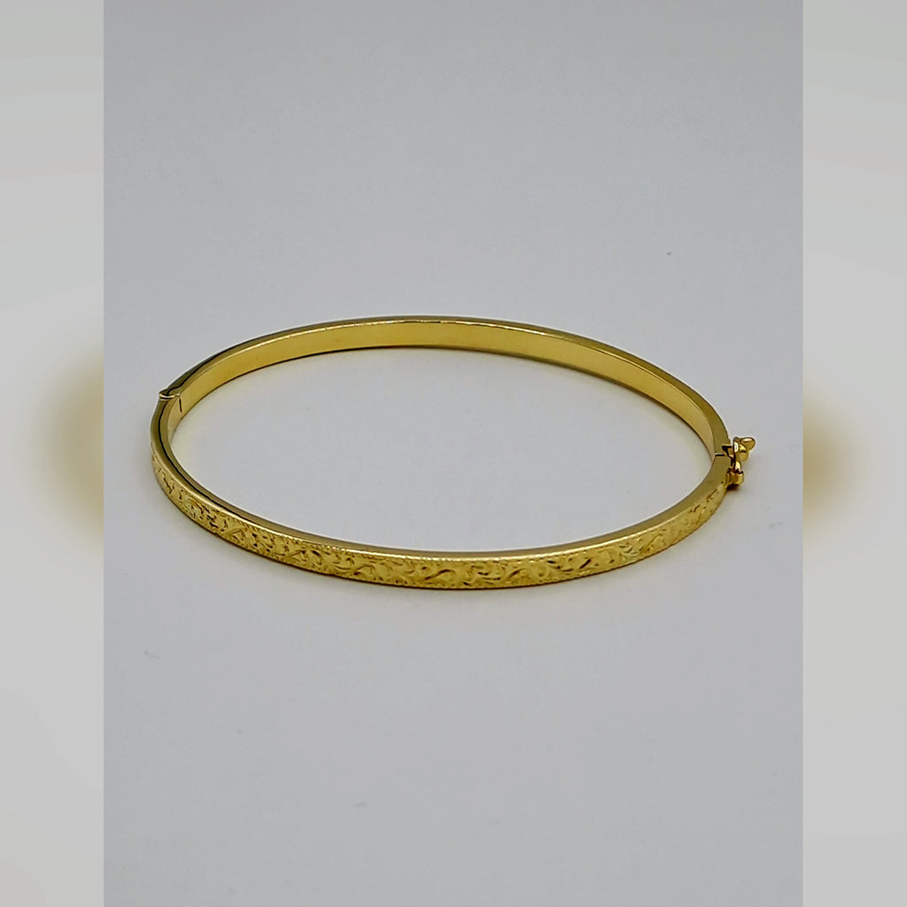 Bracelet Jonc Ciselé Beldi Or Jaune – or 18 carats | Tariki