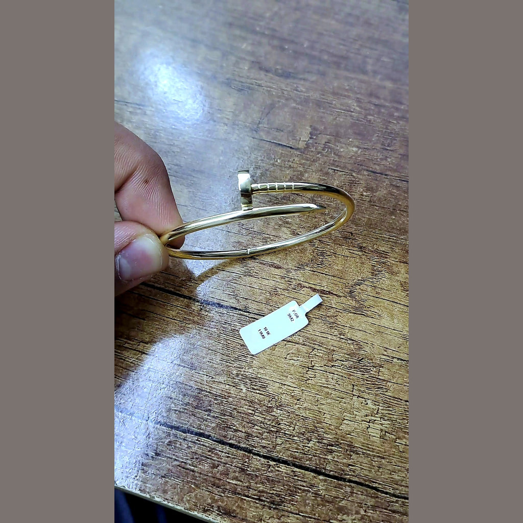 Bracelet Jonc Clou Or Jaune – or 18 carats | Tariki