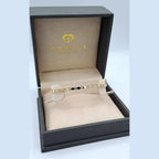 Bracelet Jonc Fin Or Rose - Serti de Pierres, Pierres Noires – or 18 carats | Tariki